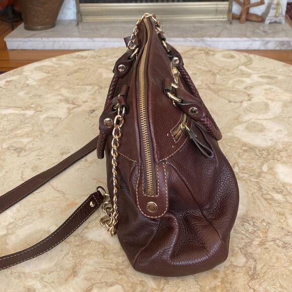 Elliott Lucca Leather Satchel Shoulder Cross Body Bag - Picture 5 of 16